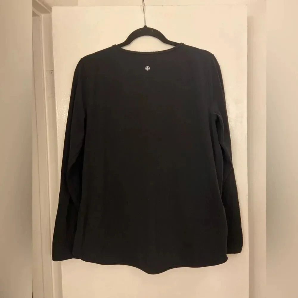Lululemon Full Freedom Long Sleeve Black Size Medium - Picture 4 of 6